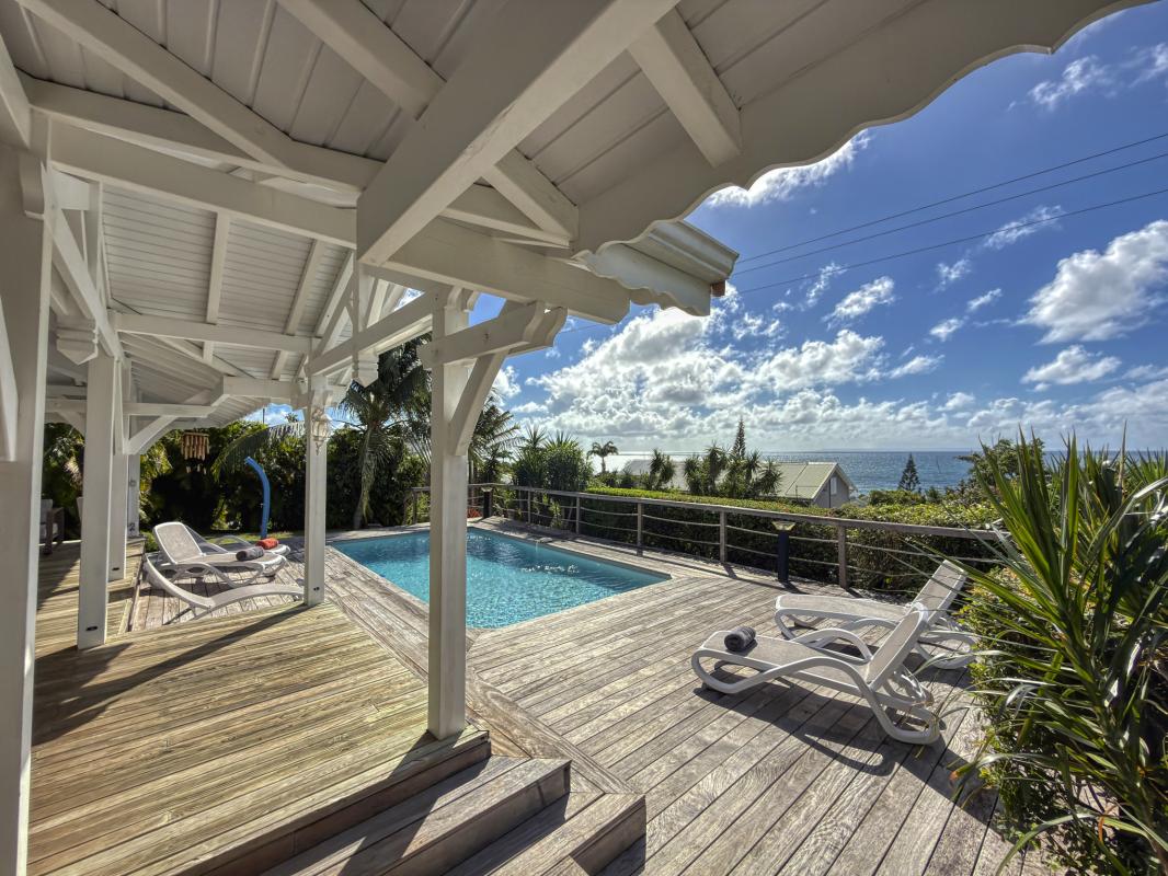 2.Location Villa piscine vue mer Sainte Anne Guadeloupe_Vue mer